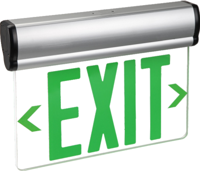 Safenor Exit LED Sign Aluminium Housing Double Face Green